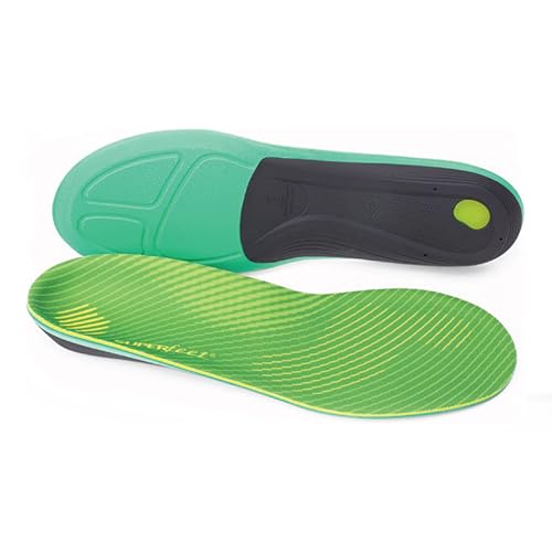

Superfeet Active Support High Arch Insoles (Authorized Retailer Product) - Shock Absorption, Shock Dispersion, Sports, Competition, Support Type, Gree