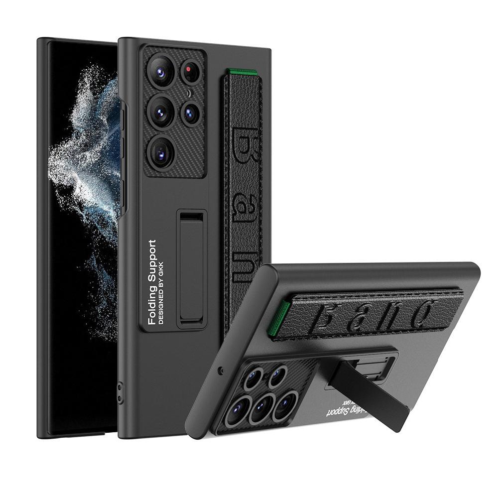 

Samsung S22Ultra Mobile Phone Case Personalized and Fashionable S22u Ultra Thin Full Inclusive Wristband Bracket Case S22Ultra