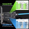 GLOTRENDS PA12 PCIe Conversion Supports one NVMe SSD and one SATA M.2 Adapter M.2 M.2 SSD.
