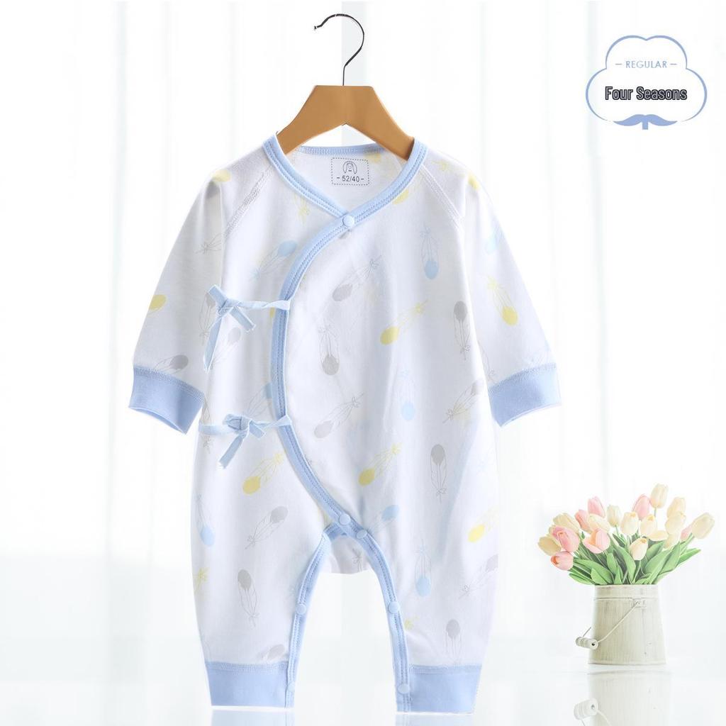 Newborn Baby Jumpsuit - Pure Cotton, Spring & Autumn, 0-6 Months, Base Layer & Crawling Rompers.