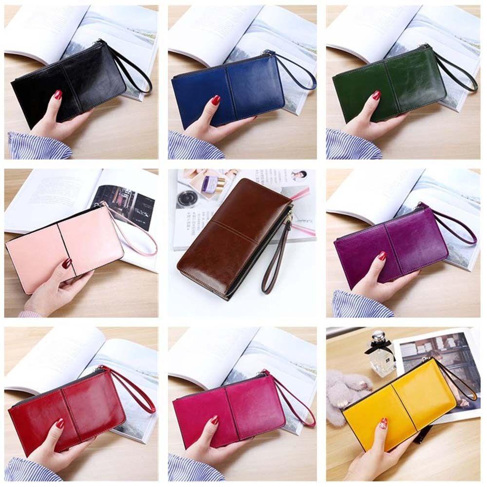 Money Bag Multi Card Pockets Money Clip With Zipper Coin Purse Long Wallet Card Holder Card Case