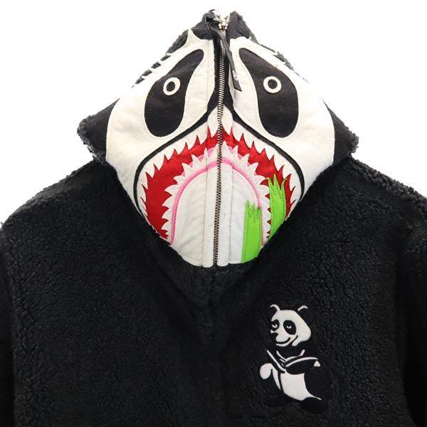 A BATHING APE Boa Panda Zip hoodie S Gray Men's Used