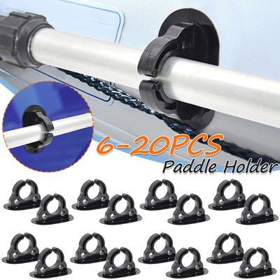 6-20PCS Kayak Paddle Clips Plastic Inflatable Boat Paddle Holder Paddle Storage Holder for Kayak Canoe Rowing Boat Accessories