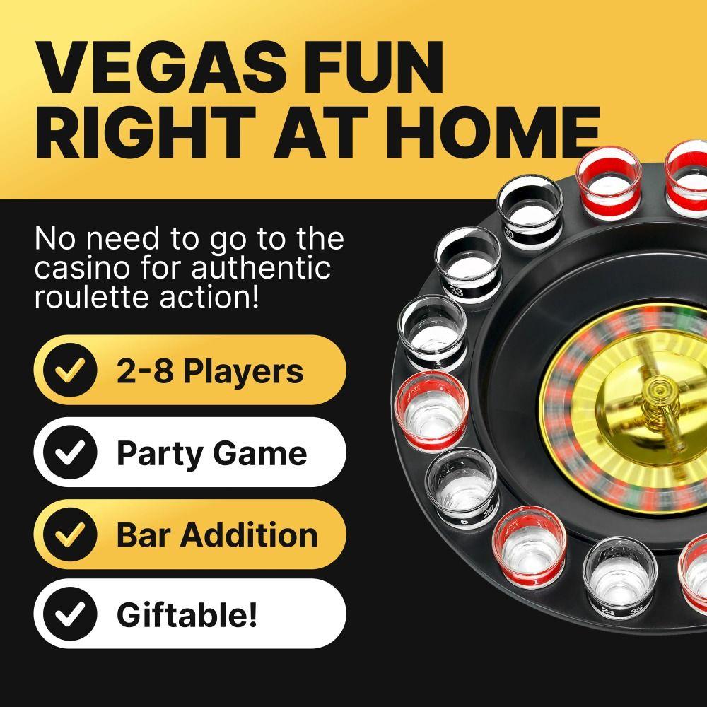 With Metal Balls Shot Glass Roulette Red Black Russian Roulette  for Party Game Drinking Party