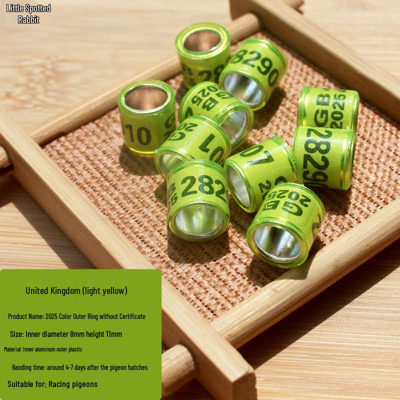 

Закордонні кільця для ніг поштових голубів для щорічної розмітки