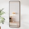 Senfu Full-Length Rounded Corner Mirror for Bedroom, Floor, Wall, or Dorm