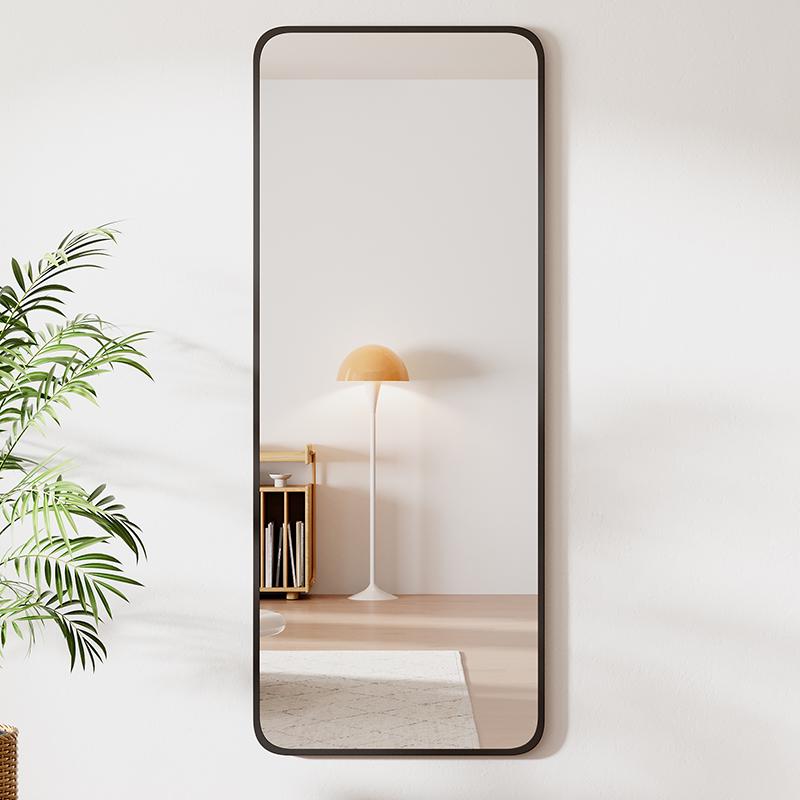 Senfu Full-Length Rounded Corner Mirror for Bedroom, Floor, Wall, or Dorm