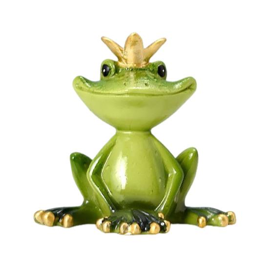 Christmas Santa Hat Frog Statue Indoor Outdoor Garden Frog Resin