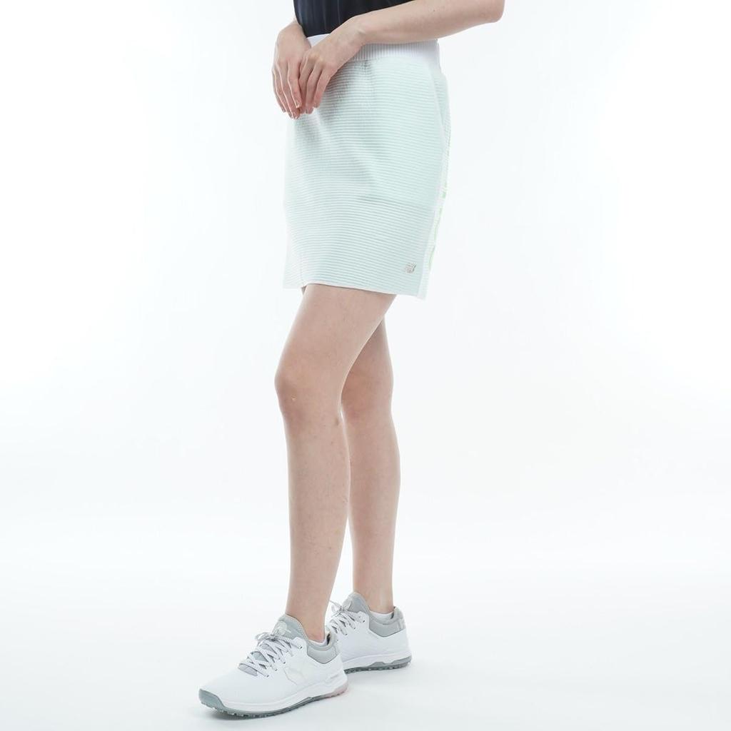 Knit Skirt Easy Total Length Golf 0 [New Balance] Women's Water-repellent (freemove E-tech Care, Stretch, 43.0cm) / / 012-3134513 030_White [S]