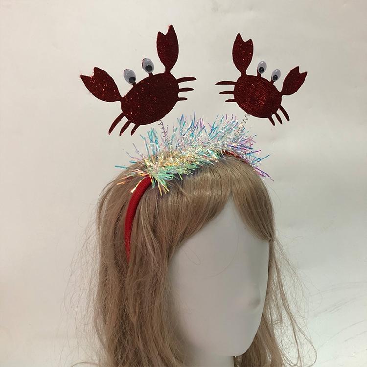 Hair Accessories Women Washing Face Hairband Crab Lobsters Shaped Hair Decors