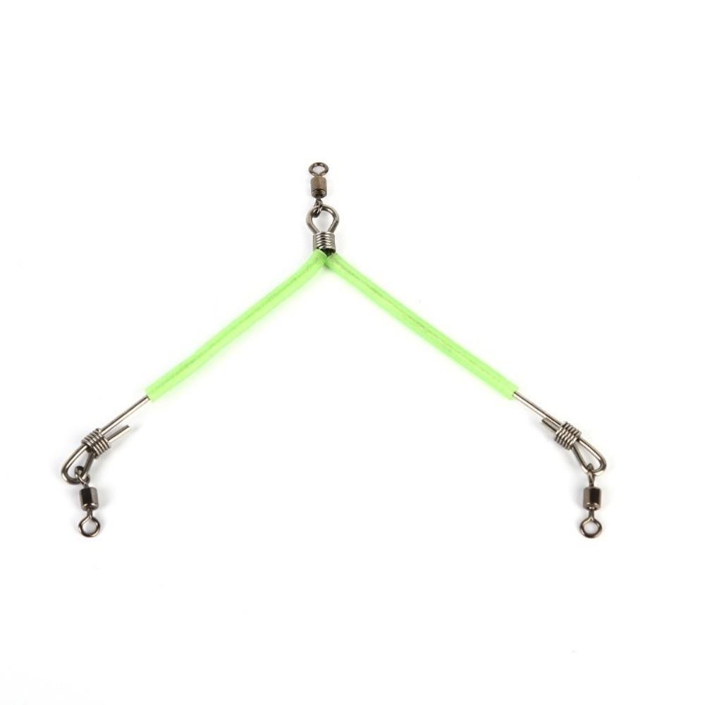 Luminous Tube Fishing Leaders Stainless Steel Anti Bite Wire Leaders Fishing Connector For Fishing