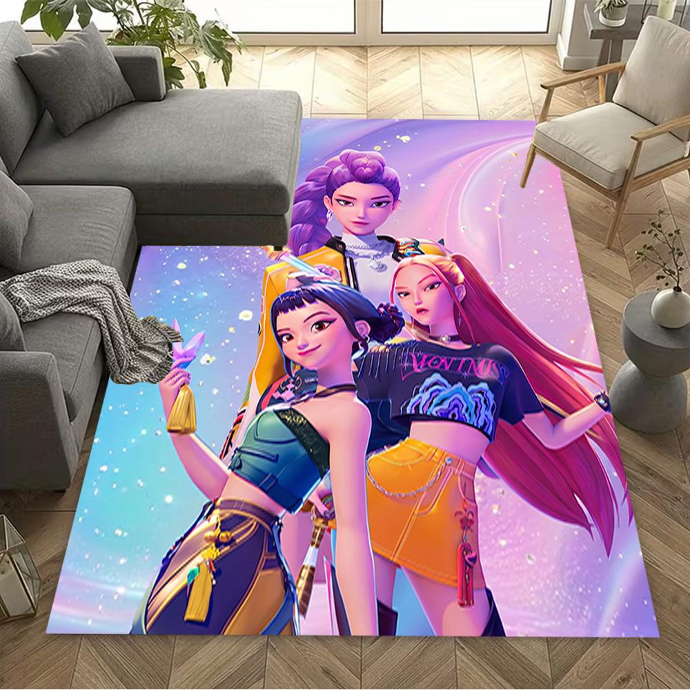 Futuristic Fashion Show Floor Rug Office Rug Design for Dormitory Bedrooms Decorate room Kitchen Anti-slip Rug Decorate Offices Gift for Festivals