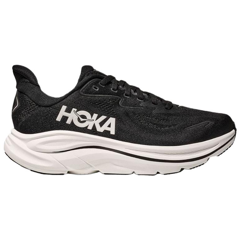 HOKA Clifton 10 Wide Black White Men Sneakers 1162032-BWHT