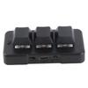 3 Key Keypad RGB Backlit 3 Keys USB Interface Mini Mechanical Programmable Plug and Play Macro Keypad for Computer