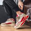 New Casual Sports Shoes for Men Retro Trend Low Cut Versatile Soft Sole Comfortable Color Blocking Fashionable Sneakers