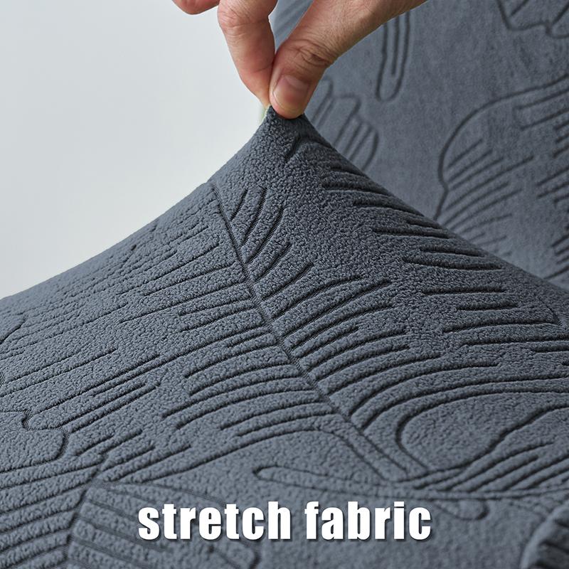 Premium Jacquard Wingback Chair Cover Stretchable Durable Furniture Protector with Seat Cushion Cover for Living Room Decor
