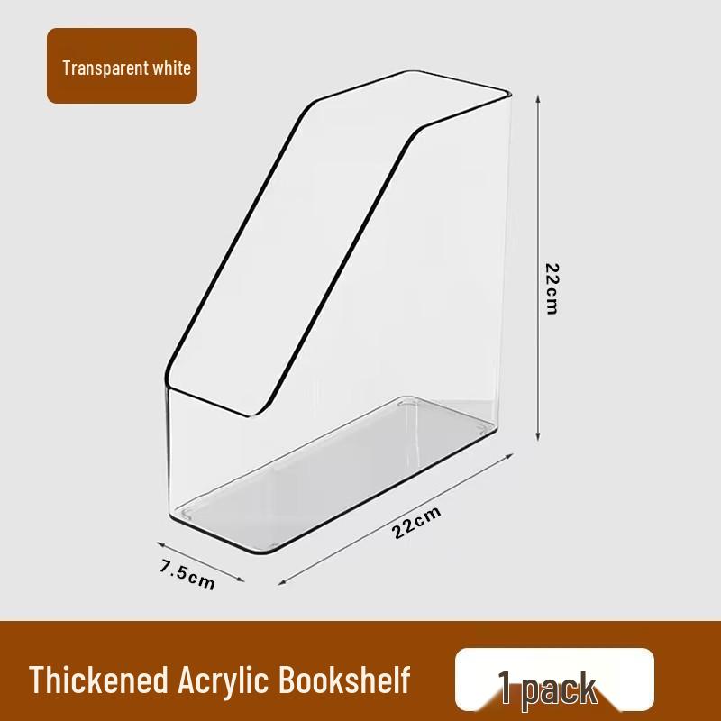 Acrylic Multifunctional Desktop Book Stand & File Organizer