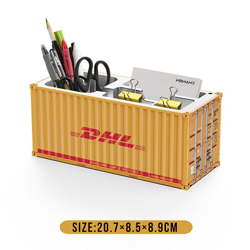 Mini 1:30 Scale Desktop Pen Holder & Business Card Storage Box with Custom Logo
