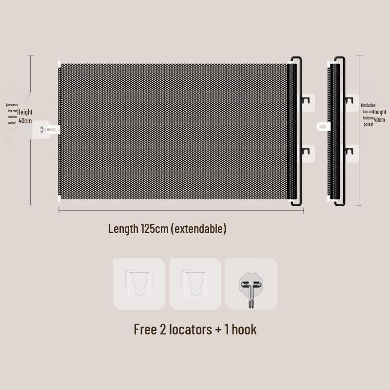Retractable Pet Barrier Gate: Anti-Jump Fence for Cats and Dogs