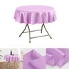 150/180/200cm Round Satin Tablecloth Bright Silk Tablecloth For Baby Shower Wedding Birthday Party Banquet Christmas Table Decor