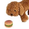 Pet Toy Sound Hamburger Food Shaped Squeaky Puppy Dog Play Toys Supplies