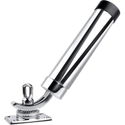 360° Adjustable Fishing Rod Holder – Deck Mount 316 Stainless Steel Rod Pod Rack With Protective Rubber, For Marine Boat Yacht (Mirror Polish)