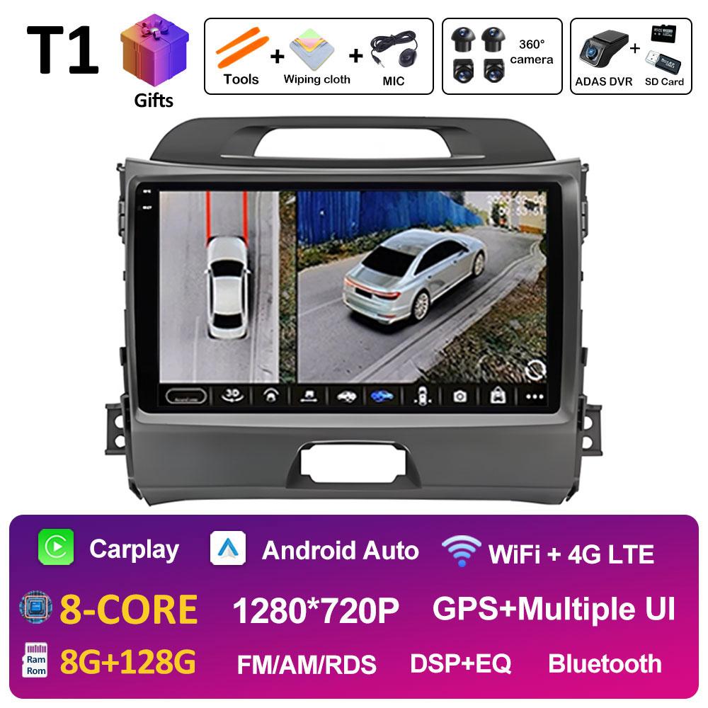 Car Video For KIA Sportage 2010 2011 2012 2013 - 2016 Radio Player Intelligent System Wireless Carplay Cooling fan WIFI NO 2 din