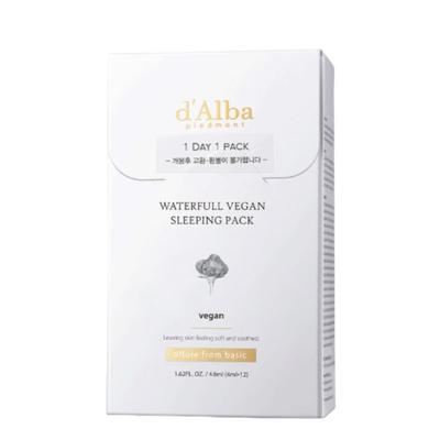 Waterfull Vegan Sleeping Pack Stick Type 4ml X 12ea – Overnight Hydrating Glow Mask