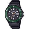 [CASIO] STANDARD Quartz Watch MRW-230H-1E3V Men's Black & Green Bezel