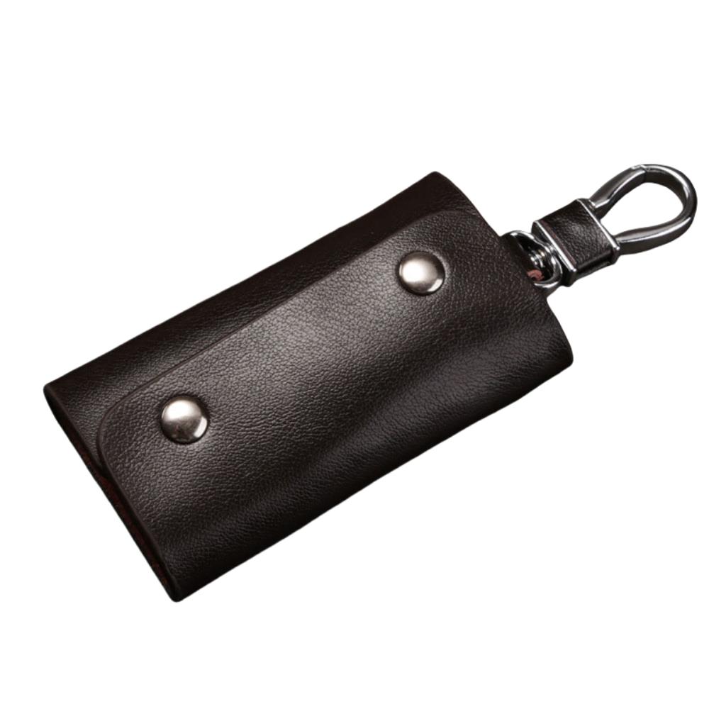 Waterproof Keychain Pouch Leather Car Key Organizer Multifunctional Housekeepers Key Holder  Men