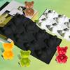 Bear Shaped Silicone Mousse Mold Reusable Baking Mold for Cakes Desserts Heat Resistant Non-Stick & Easy Clean Baking Mold for Home Bakers & Sweet