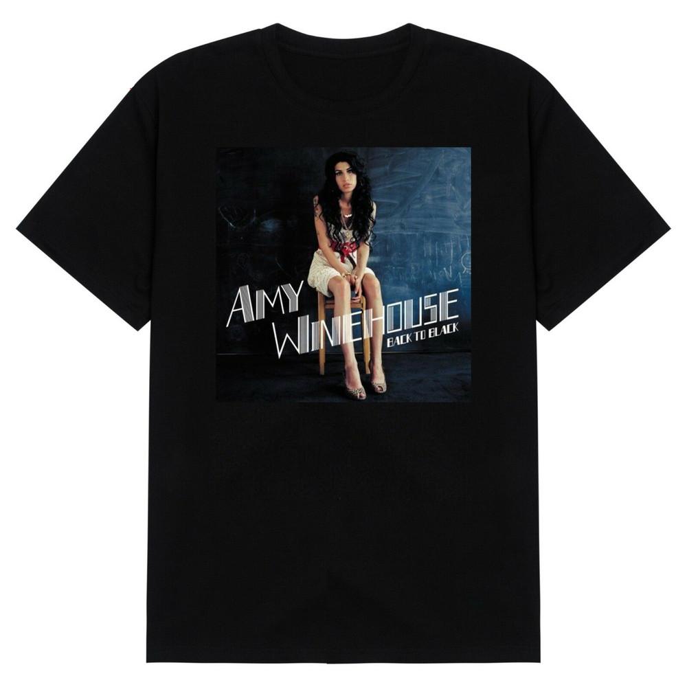 Amy Winehouse Back to Black Tee men T-shirt Black Size S-345XL AM012 Unisex T-Shirt XXL