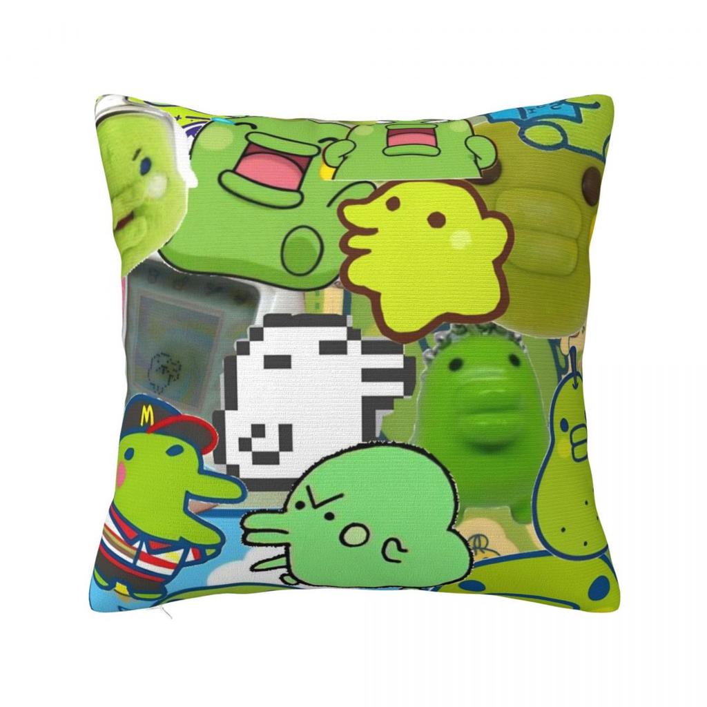 Japan Kuchipatchis Pillow Cover Funny Mametchi Cushion Cover Soft Custom Pillow Case Kawaii Pillowcases For Sofa Car Home Decor