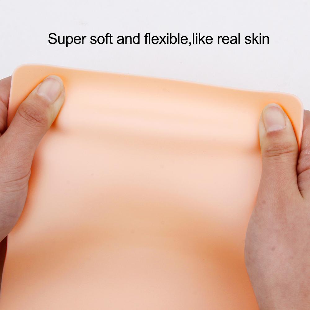 Artificial Silicone Skin Tattoo Practice Blank Simulated Skin Tattoo Practice Permanent Makeup Eyebrow Lip Tattoo Accessories