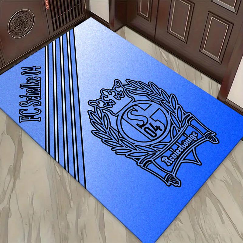 Tappeto Schalke 04 per Soggiorno Camera da Letto Casa Decorazione Divano, Tappetino Antiscivolo per Giochi Bambini