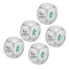 5Pcs Mahjong Wind Direction Dice East South West North Sphere Entertainment Game Dice