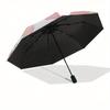 Angel,Hello Kitty Automatic Folding Umbrella-Simple 8-Rib Design, Bright Cartoon Pattern, Durable Iron Frame, Suitable For Travel, Outdoor,