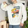 New MLB LIKE Series New York Yankees Sweatshirt Unisex Cream 3AMTL1034-50CRS