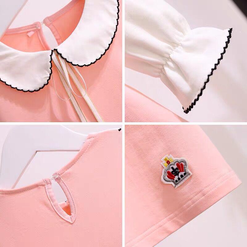 Girls’ Trendy Two-Piece-Look Princess Dress for Spring/Summer