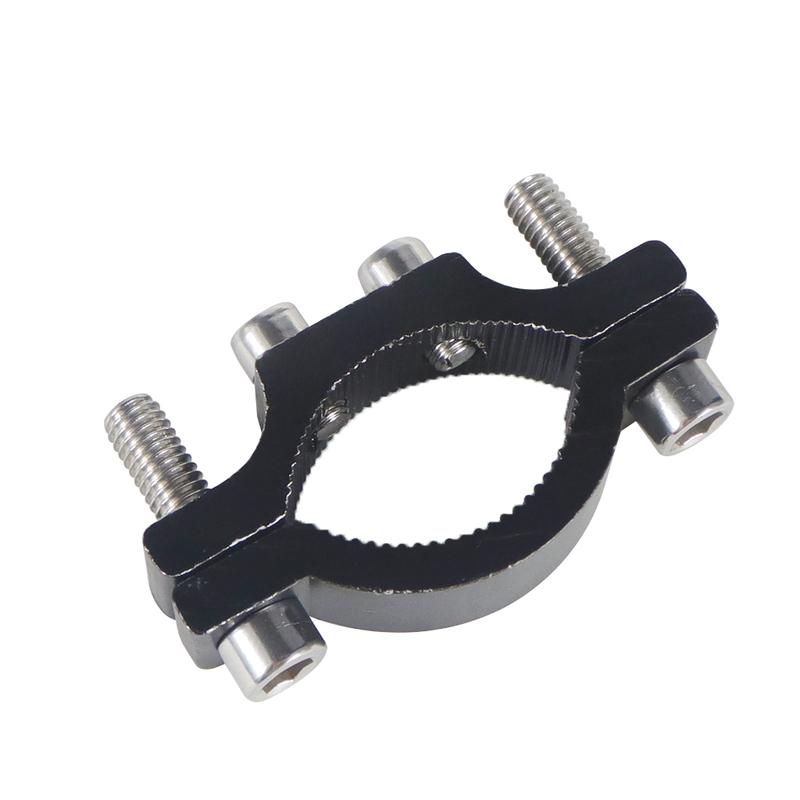 Handlebar Cycling Clip Clamp Bike Flashlight Torch Mount Dual M5 M6 Mounting Screw LED Head Front Light Holder Clip CNC Optional