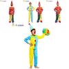 Colorful Western Halloween Costume For Kids Featuring Fun Clown Design With Polyester Fabric
