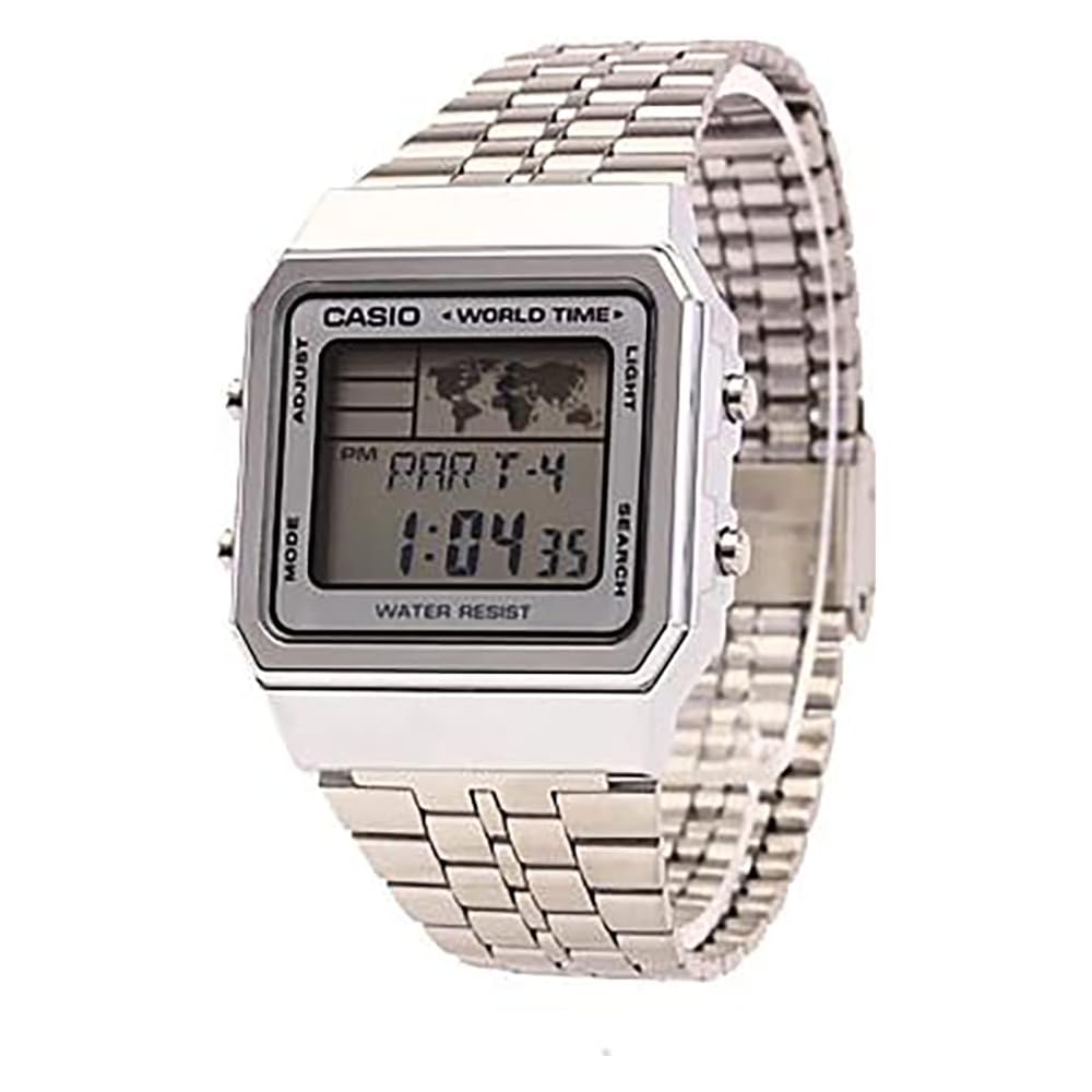 Casio A500WA-7 Basic Digital Watch Men s Metal Silver Quartz