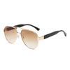 Women Fashion Oversize Decor Hiking Shades Vintage Male Square Sun Glasses Luxury Brand Design Pilot Gradient Sunglasses