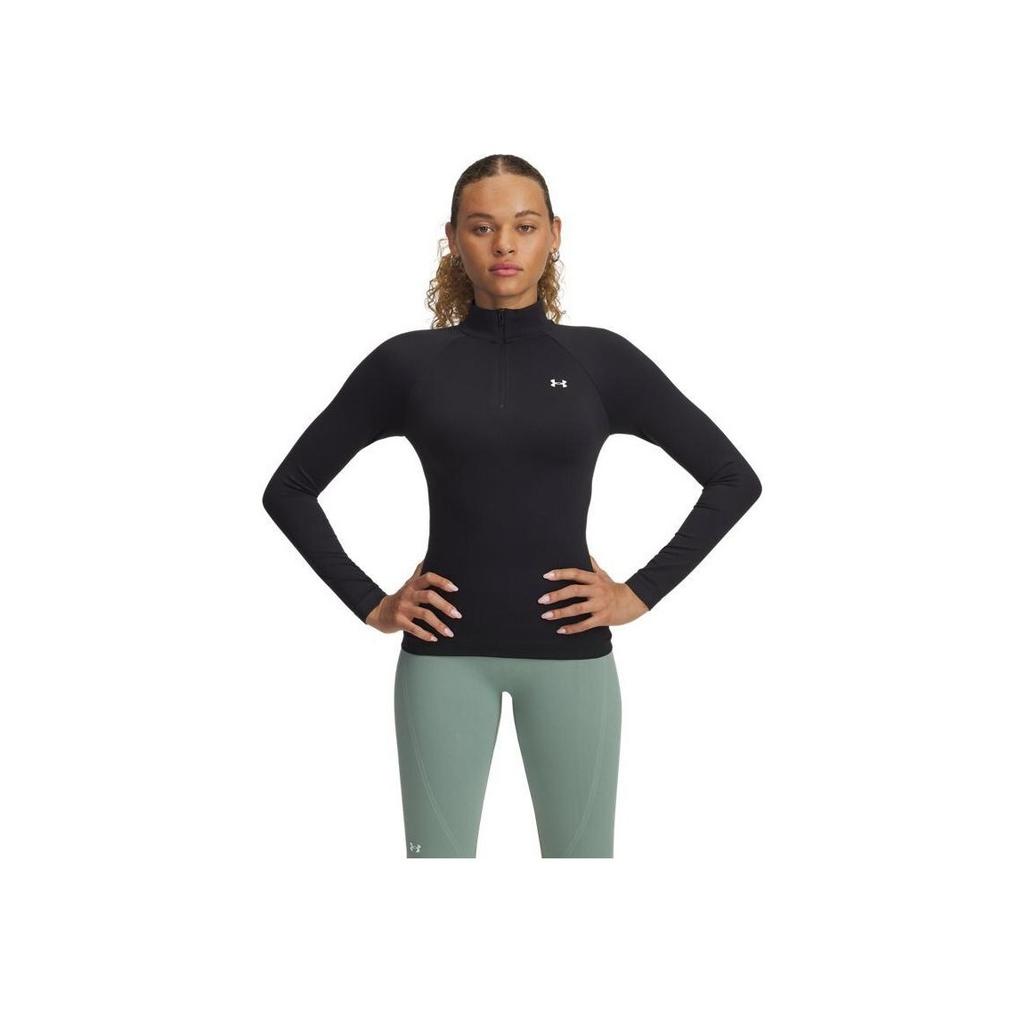 Under Armour Vanish Training Slim Fit Long Sleeve Raglan T-Shirt Women Tops Black 1388113-001