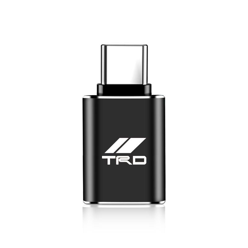 Car Usb Type C Cable Converter Charging Adapter Car Accessories for Toyota TRD GR Chr Corolla Yaris Rav4 E150 E120 Land Cruiser 200