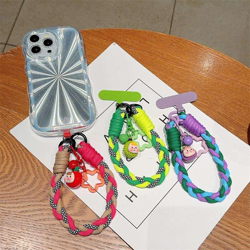 Mobile Phone Fruit Lanyard Hanging Decoration Can Be Carried Twist Rope Anti-loss Pendant Fashion Strong Wrist Short Straps