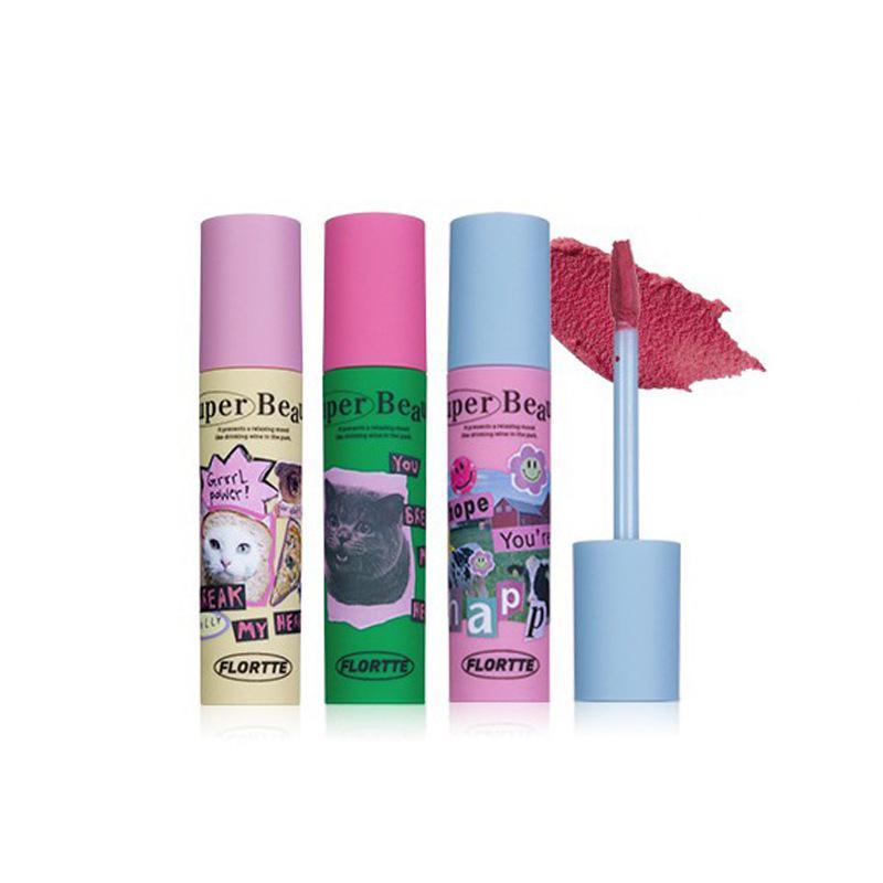 Flortte Velvet Matte Lip Cream in Kitten Milk Cake - Non-Stick Formula