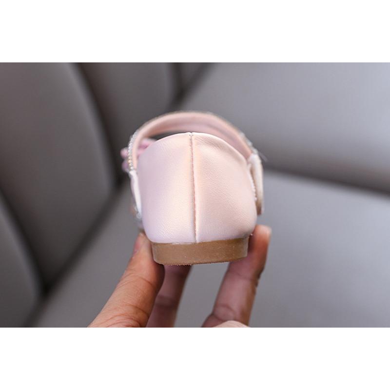 Spring-autumn new style ladylike baby girl girls' princess rhinestone flat shoes, leather shoes, dance performance shoes