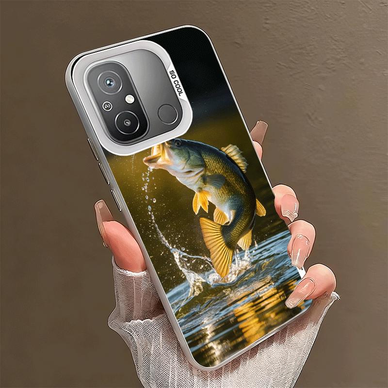 Carp Fish Fishing Rod Shockproof Phone Case for Xiaomi Poco X7 X6 X5 X3 Pro F7 Ultra M8 Redmi 15C 15 14C 13C 12C 10C 13 12 10