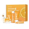 6pcs/set Vitamin C Skin Care Set Deep Cleansing Facial Cleanser Face Cream